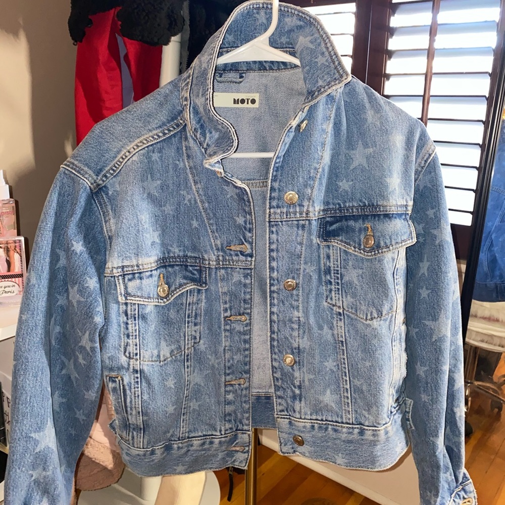 star denim jacket